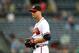 ATLANTA, GA - MAY 21: Tim Hudson #15 of the Atlanta Braves pitches in the third inning prior to a rain delay against the Minnesota Twins at Turner Field on May 21, 2013 in Atlanta, Georgia. (Photo by Kevin C. Cox/Getty Images)