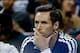 Nov 8, 2013; New Orleans, LA, USA; Los Angeles Lakers guard Steve Nash sits on the bench during the second half of a game against the New Orleans Pelicans at New Orleans Arena. The Pelicans defeated the Lakers 96-85. Mandatory Credit: Derick E. Hingle-US