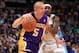 DENVER, CO - NOVEMBER 13: Steve Blake #5 of the Los Angeles Lakers controls the ball against Ty Lawson #3 of the Denver Nuggets s at Pepsi Center on November 13, 2013 in Denver, Colorado. The Nuggets defeated the Lakers 111-99. NOTE TO USER: User express