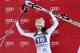 GARMISCH-PARTENKIRCHEN, GERMANY - MARCH 03: (FRANCE OUT) Julia Mancuso of the USA takes 3rd place during the Audi FIS Alpine Ski World Cup Women's SuperG on March 03, 2013 in Garmisch-Partenkirchen, Germany. (Photo by Alexis Boichard/Agence Zoom/Getty Ima