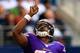 ARLINGTON, TX - NOVEMBER 03: Running back Adrian Peterson #28 of the Minnesota Vikings celebrates after a touchdown during the game against the Dallas Cowboys at Cowboys Stadium on November 3, 2013 in Arlington, Texas. (Photo by Jamie Squire/Getty Image