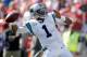 SAN FRANCISCO, CA - NOVEMBER 10: Cam Newton #1 of the Carolina Panthers warms up before their game against the San Francisco 49ers at Candlestick Park on November 10, 2013 in San Francisco, California. (Photo by Ezra Shaw/Getty Images)