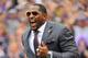 BALTIMORE, MD - SEPTEMBER 22: Ray Lewis, former Baltimore Ravens linebacker takes the field before the game against the Houstin Texans at M&T Bank Stadium on September 22, 2013 in Baltimore, Maryland. The Ravens defeated the Texans 30-9. (Photo by Larry