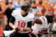 AUSTIN, TX - NOVEMBER 16: Clint Chelf #10 of the Oklahoma State Cowboys looks to pass against the Texas Longhorns during a game at Darrell K Royal-Texas Memorial Stadium on November 16, 2013 in Austin, Texas. (Photo by Stacy Revere/Getty Images)