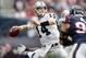 Nov 17, 2013; Houston, TX, USA; Oakland Raiders quarterback Matt McGloin (14) throws a pass against the Houston Texans at Reliant Stadium. Mandatory Credit: Kirby Lee-USA TODAY Sports
