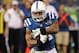 Nov 10, 2013; Indianapolis, IN, USA; Indianapolis Colts running back Trent Richardson (34) runs the ball during the third quarter against the St. Louis Rams at Lucas Oil Stadium. The Rams won 38-8. Mandatory Credit: Pat Lovell-USA TODAY Sports
