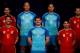 MADRID, SPAIN - NOVEMBER 13: Captain goalkeeper Iker Casillas (1st row, 2ndL) of Spain poses for the Media with teammates Sergio Ramos (1st row, L), David Villa (1st row, R), Jesus Navas (2nd row, L), goalkeepers Pepe Reina (2nd row, 2ndL) and Victor Vald