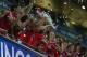 LONDON, ENGLAND - MAY 25: Bayern Muenchen players lift the trophy in celebration after victory in the UEFA Champions League final match between Borussia Dortmund and FC Bayern Muenchen at Wembley Stadium on May 25, 2013 in London, United Kingdom. (Photo