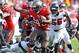 TAMPA, FL - NOVEMBER 17: Running back Bobby Rainey #43 of the Tampa Bay Buccaneers runs for a gain in the 2nd quarter against the Atlanta Falcons November 17, 2013 at Raymond James Stadium in Tampa, Florida. Rainey ran for two touchdowns in the 1st half