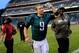 PHILADELPHIA, PA - NOVEMBER 17: Quarterback Nick Foles #9 of the Philadelphia Eagles jogs off the field following the Eagles 24-16 win over the Washington Redskins at Lincoln Financial Field on November 17, 2013 in Philadelphia, Pennsylvania. (Photo by