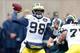 EAST LANSING, MI - NOVEMBER 02: Devin Gardner #98 of the Michigan Wolverines looks to pass against the Michigan State Spartans in the first quarter at Spartan Stadium on November 2, 2013 in East Lansing, Michigan. (Photo by Gregory Shamus/Getty Images)