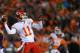 DENVER, CO - NOVEMBER 17: Alex Smith #11 of the Kansas City Chiefs looks to pass in the first quarter against the Denver Broncos at Sports Authority Field at Mile High on November 17, 2013 in Denver, Colorado. (Photo by Justin Edmonds/Getty Images)