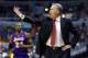 WASHINGTON, DC - DECEMBER 14: Head coach Mike D'Antoni of the Los Angeles Lakers motions from the bench as Kobe Bryant #24 comes up the floor against the Washington Wizards at Verizon Center on December 14, 2012 in Washington, DC. NOTE TO USER: User exp