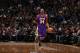 MINNEAPOLIS, MN - FEBRUARY 1: Kobe Bryant #24 of the Los Angeles Lakers dribbles the ball and calls a play against the Minnesota Timberwolves during the game on February 1, 2013 at Target Center in Minneapolis, Minnesota. NOTE TO USER: User expressly ackn
