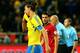 STOCKHOLM, SWEDEN - NOVEMBER 19: Zlatan Ibrahimovic of Sweden reacts during the FIFA 2014 World Cup Qualifier Play-off Second Leg match between Sweden and Portugal at Friends Arena on November 19, 2013 in Stockholm, Sweden. (Photo by Martin Rose/Getty I