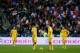 PARIS, FRANCE - NOVEMBER 19: Ukraine players look dejected after conceding their second goal during the FIFA 2014 World Cup Qualifier 2nd Leg Playoff between France and Ukraine at the Stade de France on November 19, 2013 in Paris, France. (Photo by Harry