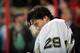 PHILADELPHIA, PA - OCTOBER 17: Marc-Andre Fleury #29 of the Pittsburgh Penguins looks on during the National Anthem prior to his game against the Philadelphia Flyers on October 17, 2013 at the Wells Fargo Center in Philadelphia, Pennsylvania. (Photo by