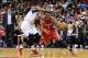 Nov 13, 2013; Philadelphia, PA, USA; Houston Rockets guard Jeremy Lin (7) is defended by Philadelphia 76ers forward Thaddeus Young (21) during the first quarter at Wells Fargo Center. Mandatory Credit: Howard Smith-USA TODAY Sports