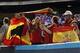 Jun 11, 2013; Bronx, NY, USA; Spain fans celebrate after defeating the Republic of Ireland in a friendly match at Yankee Stadium. Spain defeated the Republic of Ireland 2-0. Mandatory Credit: Brad Penner-USA TODAY Sports