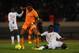 CASABLANCA, MOROCCO - NOVEMBER 16: Didier Drogba of Ivory Coast battles with Kara Mbodji of Senegal during the FIFA 2014 World Cup Qualifier Play-off Second Leg between Senegal and Ivory Coast at Stade Mohammed V on November 16, 2013 in Casablanca, Moroc