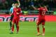 STOCKHOLM, SWEDEN - NOVEMBER 19: Cristiano Ronaldo (L) of Portugal celebrate with team mate Nani after winning the FIFA 2014 World Cup Qualifier Play-off Second Leg match between Sweden and Portugal at Friends Arena on November 19, 2013 in Stockholm, Swe