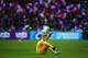 PARIS, FRANCE - NOVEMBER 19: Andrii Iarmolenko of the Ukraine sits on the pitch dejected after losing the FIFA 2014 World Cup Qualifier Play-off second leg match between France and Ukraine at the Stade de France on November 19, 2013 in Paris, France. (P