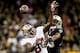 Nov 17, 2013; New Orleans, LA, USA; New Orleans Saints cornerback Jabari Greer (33) breaks up a pass to San Francisco 49ers wide receiver Jon Baldwin (84) during the first quarter of a game at Mercedes-Benz Superdome. Jabari Greer sustained a let injury