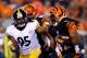 CINCINNATI, OH - SEPTEMBER 16: rRnning back BenJarvus Green-Ellis #42 of the Cincinnati Bengals runs the ball against linebacker Jarvis Jones #95 of the Pittsburgh Steelers in the first quarter at Paul Brown Stadium on September 16, 2013 in Cincinnati, O