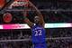 Nov 12, 2013; Chicago, IL, USA; Kansas Jayhawks guard Andrew Wiggins (22) dunks in the first half against the Duke Blue Devils at United Center. Mandatory Credit: Dennis Wierzbicki-USA TODAY Sports