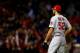 BOSTON, MA - OCTOBER 30: Michael Wacha #52 of the St. Louis Cardinals looks on against the Boston Red Sox during Game Six of the 2013 World Series at Fenway Park on October 30, 2013 in Boston, Massachusetts. (Photo by Elsa/Getty Images)