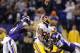 MINNEAPOLIS, MN - NOVEMBER 7: Mistral Raymond #41 and Xavier Rhodes #29 of the Minnesota Vikings look on as a pass intended for Pierre Garcon #88 of the Washington Redskins goes over their heads during the fourth quarter of the game on November 7, 2013 at
