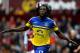 BIRMINGHAM, ENGLAND - OCTOBER 26: Romelu Lukaku of Everton celebrates after scoring the opening goal of the game during the Barclays Premier League match between Aston Villa and Everton at Villa Park on October 26, 2013 in Birmingham, England (Photo by