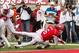 Oct 12, 2013; Salt Lake City, UT, USA; Utah Utes wide receiver Dres Anderson (6) scores a touchdown during the first half against the Stanford Cardinal at Rice-Eccles Stadium. Mandatory Credit: Russ Isabella-USA TODAY Sports