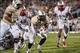 November 21, 2013; Orlando, FL, USA; UCF Knights running back Storm Johnson (8) runs for a touchdown against the Rutgers Scarlet Knights at Bright House Networks Stadium. Mandatory Credit: Jeff Griffith-USA TODAY Sports
