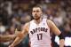 Nov 5, 2013; Toronto, Ontario, CAN; Toronto Raptors center Jonas Valanciunas (17) is congratulated after scoring a basket against the Miami Heat at Air Canada Centre. The Heat beat the Raptors 104-95. Mandatory Credit: Tom Szczerbowski-USA TODAY Sports