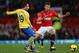 MANCHESTER, ENGLAND - NOVEMBER 10: Michael Carrick of Manchester United competes with Santi Czorla of Arsenal during the Barclays Premier League match between Manchester United and Arsenal at Old Trafford on November 10, 2013 in Manchester, England. (Ph