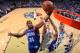 NEW ORLEANS, LA - NOVEMBER 16: Thaddeus Young #21 of the Philadelphia 76ers grabs a rebound against the New Orleans Pelicans on November 16, 2013 at the New Orleans Arena in New Orleans, Louisiana. NOTE TO USER: User expressly acknowledges and agrees tha