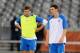 CAPE TOWN, SOUTH AFRICA - JUNE 17: Steven Gerrard and Gareth Barry look on during the England training session at the Green Point Stadium on June 17, 2010 in Cape Town, South Africa. (Photo by Michael Regan/Getty Images)