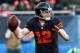 CHICAGO, IL - NOVEMBER 17: Josh McCown #12 of the Chicago Bears looks for a receiver against the Baltimore Ravens at Soldier Field on November 17, 2013 in Chicago, Illinois. The Bears defeated the Ravens 23-20 in overtime. (Photo by Jonathan Daniel/Gett