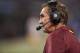 MINNEAPOLIS, MN - NOVEMBER 07: Mike Shanahan of the Washington Redskins looks on during the game against the Minnesota Vikings on November 7, 2013 at Mall of America Field at the Hubert H. Humphrey Metrodome in Minneapolis, Minnesota. (Photo by Hannah Fos