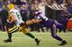 MINNEAPOLIS, MN - OCTOBER 27: Jordy Nelson #87 of the Green Bay Packers escapes the tackle from Chad Greenway #52 of the Minnesota Vikings for the touchdown on October 27, 2013 at Mall of America Field at the Hubert Humphrey Metrodome in Minneapolis, Min