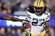 EAST RUTHERFORD, NJ - NOVEMBER 17: Eddie Lacy #27 of the Green Bay Packers carries the ball in the fourth quarter against the New York Giants at MetLife Stadium on November 17, 2013 in East Rutherford, New Jersey.The New York Giants defeated the Green B