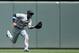 MINNEAPOLIS, MN - JUNE 16: Austin Jackson #14 of the Detroit Tigers makes a catch in center field of the ball hit by Joe Mauer #7 of the Minnesota Twins during the eighth inning of the game on June 16, 2013 at Target Field in Minneapolis, Minnesota. The T