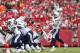 KANSAS CITY, MO - SEPTEMBER 30: Philip Rivers #17 of the San Diego Chargers passes the football against the Kansas City Chiefs during the game at Arrowhead Stadium on September 30, 2012 in Kansas City, Missouri. The Chargers won 37-20. (Photo by Joe Robbi