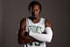 WALTHAM, MA - SEPTEMBER 30: Gerald Wallace #45 of the Boston Celtics poses for a picture during media day at the Boston Sports Club in Waltham, Massachusetts on September 30, 2013. NOTE TO USER: User expressly acknowledges and agrees that, by downloading