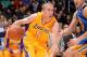 LOS ANGELES, CA - NOVEMBER 22: Steve Blake #5 of the Los Angeles Lakers drives to the basket during a game against the Golden State Warriors on November 22, 2013 at STAPLES Center in Los Angeles, California. NOTE TO USER: User expressly acknowledges and a