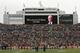 Wellington Mara is honored on the big screen in Denver before a game between the Broncos and Eagles.