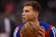 Nov 23, 2013; Los Angeles, CA, USA; Los Angeles Clippers forward Blake Griffin (32) warms up prior to the game against the Sacramento Kings at Staples Center. Mandatory Credit: Kelvin Kuo-USA TODAY Sports
