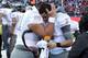 TUCSON, AZ - NOVEMBER 23: Quarterback Marcus Mariota #8 of the Oregon Ducks is hugged by defensive tackle Ricky Havili-Heimuli #90 on the sidelines during the final moments of the college football game against the Arizona Wildcats at Arizona Stadium on N
