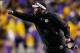 Nov 23, 2013; Baton Rouge, LA, USA; Texas A&M Aggies head coach Kevin Sumlin against the LSU Tigers during the second half of a game at Tiger Stadium. LSU defeated Texas A&M 34-10. Mandatory Credit: Derick E. Hingle-USA TODAY Sports
